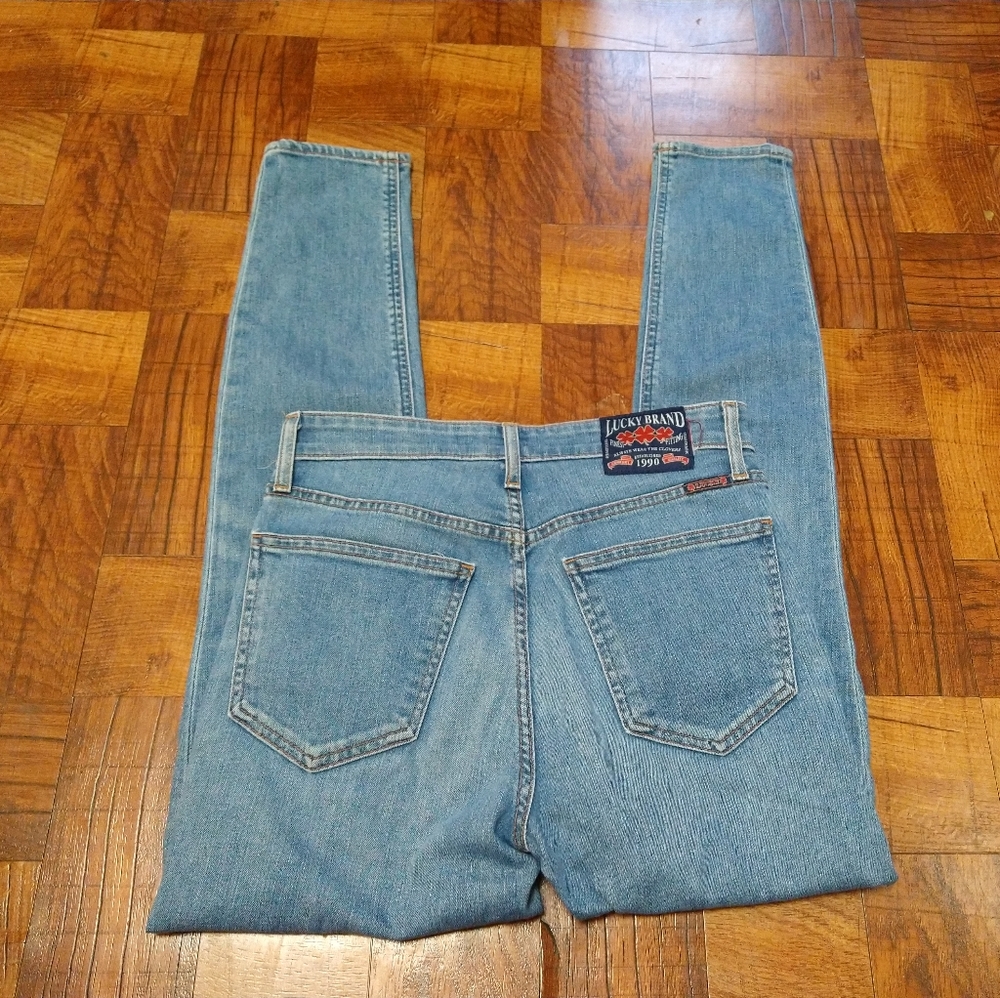 Lucky Brand Bridgette Skinny Clover Edition Blue Jeans Women's Size 26 - Picture 5 of 7